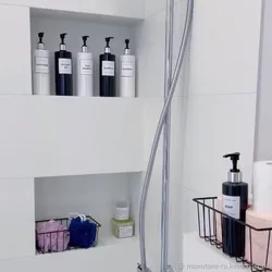 Dispensers In The Bathroom Interior