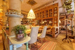 Interiors of Georgian restaurants