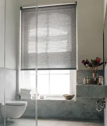 Blinds in the bathroom interior
