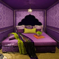 Пурпурный В Интерьере Спальни