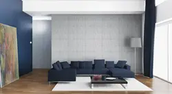 Living room interior empty wall