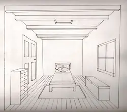 Bedroom Interior In Perspective