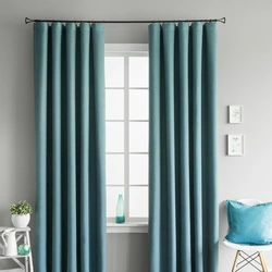 Matting curtains in the living room interior