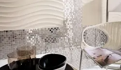 Mirror mosaic in the kitchen interior