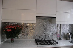 Mirror mosaic in the kitchen interior