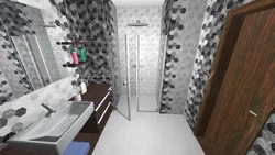 Daiquiri tiles in the bathroom interior