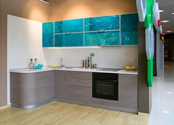 Кухня цвета аквамарин в интерьере