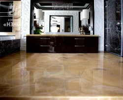 Onyx tiles in the kitchen interior