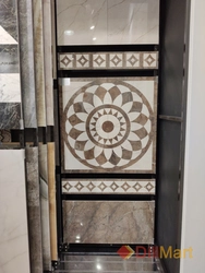 Theater tiles in the bathroom interior