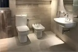 Floor-Standing Toilet In The Bathroom Interior