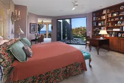Terracotta Bed In The Bedroom Interior