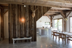 Barn Board In The Kitchen Interior