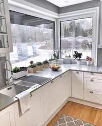 Kitchen Interior With Small Window