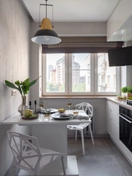 Kitchen interior with small window