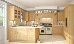 Kitchen light oak in the interior