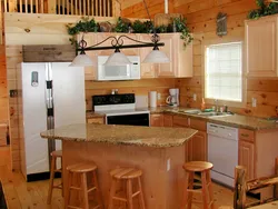 Kitchen interior in a small house