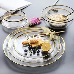 Glassware in the kitchen interior