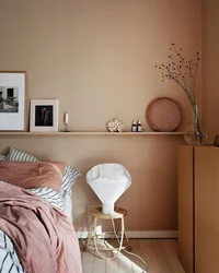 Caramel Color In The Bedroom Interior