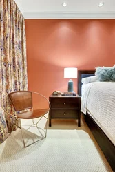 Caramel Color In The Bedroom Interior