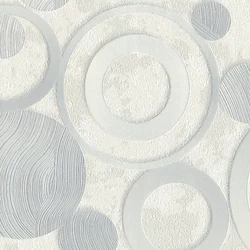 Wallpaper circles in the kitchen interior