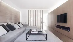 Warm Minimalism In The Living Room Interior