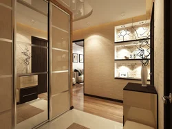 Beige cabinets in the living room interior