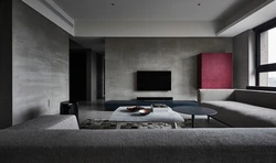 Living Room Color Concrete In The Interior