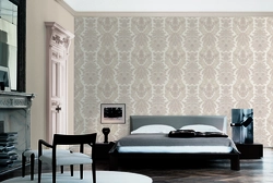 Italian wallpaper in the bedroom interior