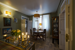 Living room interior in old houses