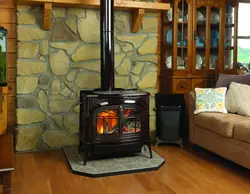 Cast Iron Stoves In The Living Room Interior