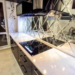 Black Glass In The Kitchen Interior