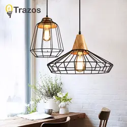 Loft chandelier in the kitchen interior