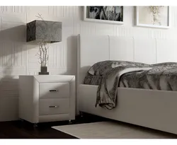 White Nightstands In The Bedroom Interior