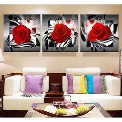 Triptych Paintings For Kitchen Interior