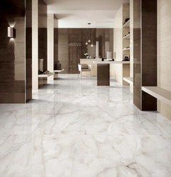 Onyx porcelain tiles in the kitchen interior