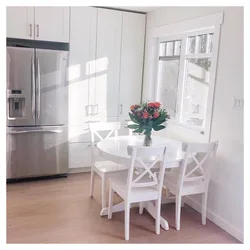 IKEA chairs in the kitchen interior