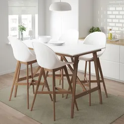 IKEA chairs in the kitchen interior