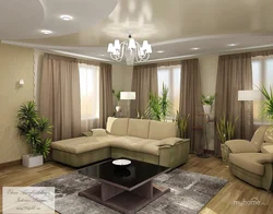 Living room interior 6 by 6