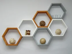 Honeycomb Shelves In The Kitchen Interior