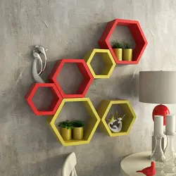 Honeycomb Shelves In The Kitchen Interior
