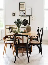 Viennese chairs in the kitchen interior