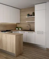 Nebraska oak in the kitchen interior