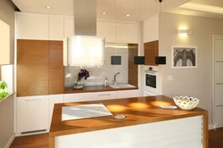 Beige Hob In The Kitchen Interior