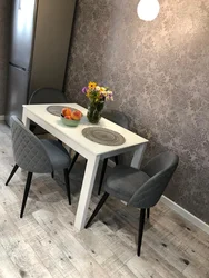 Gray Chairs For The Kitchen In The Interior