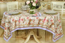 How to choose a tablecloth for your kitchen interior