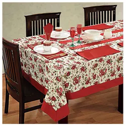How to choose a tablecloth for your kitchen interior