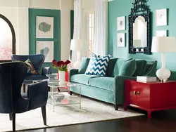 Combination of colors in the interior 2023 living room