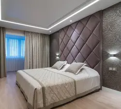 Soft wall panels in the living room interior