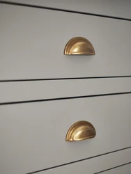 Handles shells for the kitchen in the interior