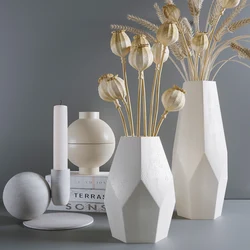 Vase For Dried Flowers In The Living Room Interior